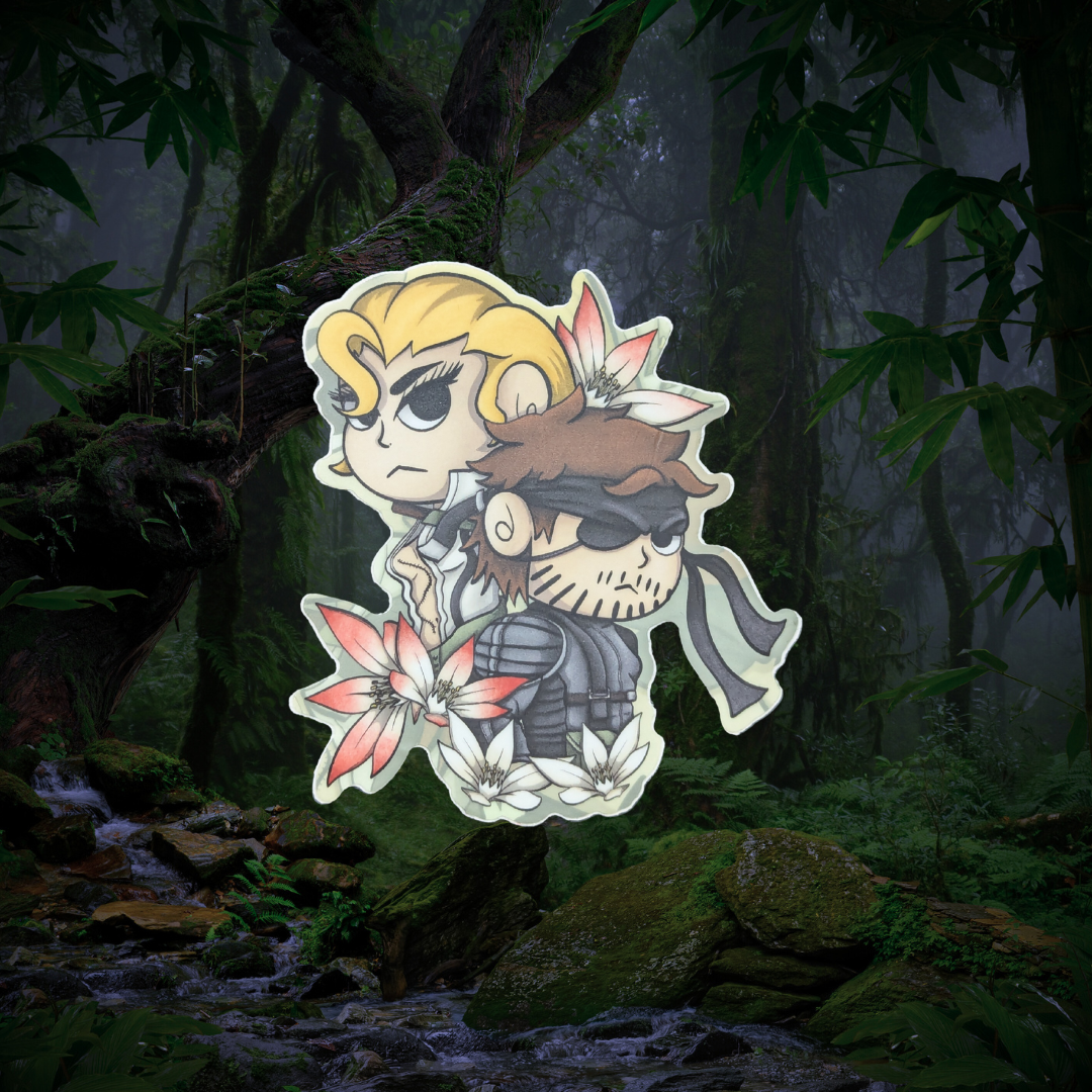 Big Boss & Naked Snake Vinyl Sticker